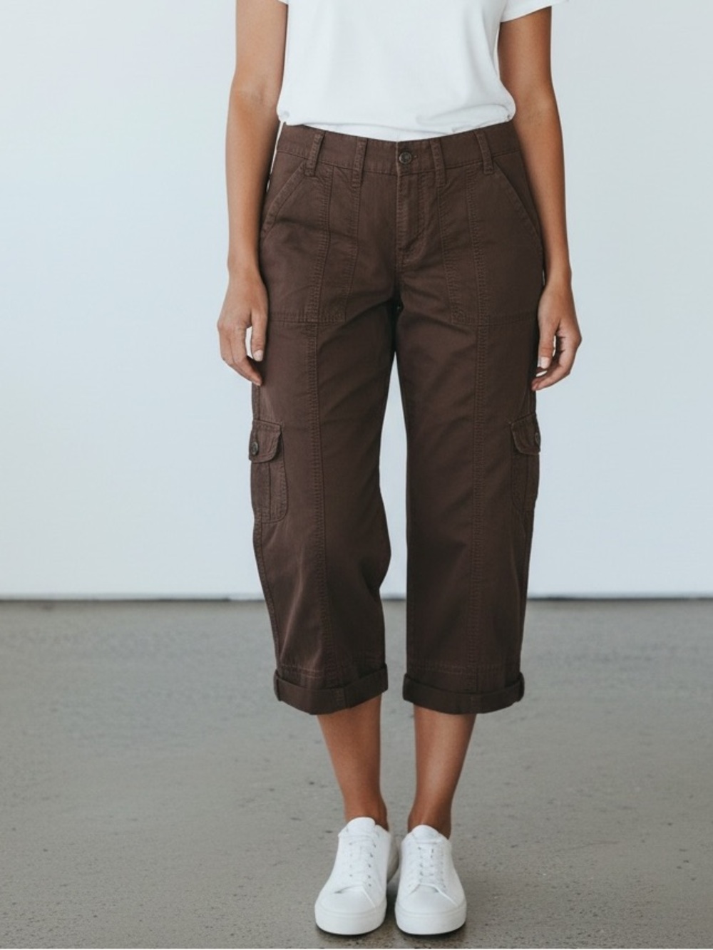 Calvin Klein Espresso Women’s Capri pants 100%  cotton